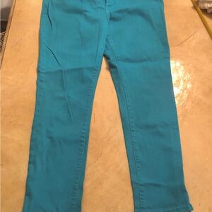 NYDJ Turquoise Ankle Jeans sz 10P